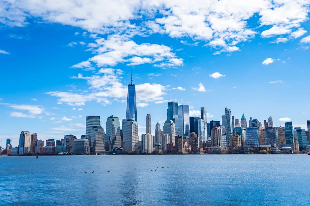 The Manhattan skyline