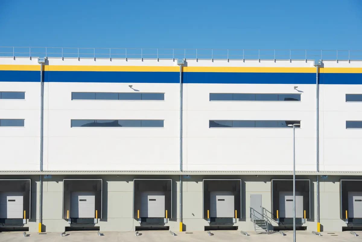 The cargo area of a logistics company