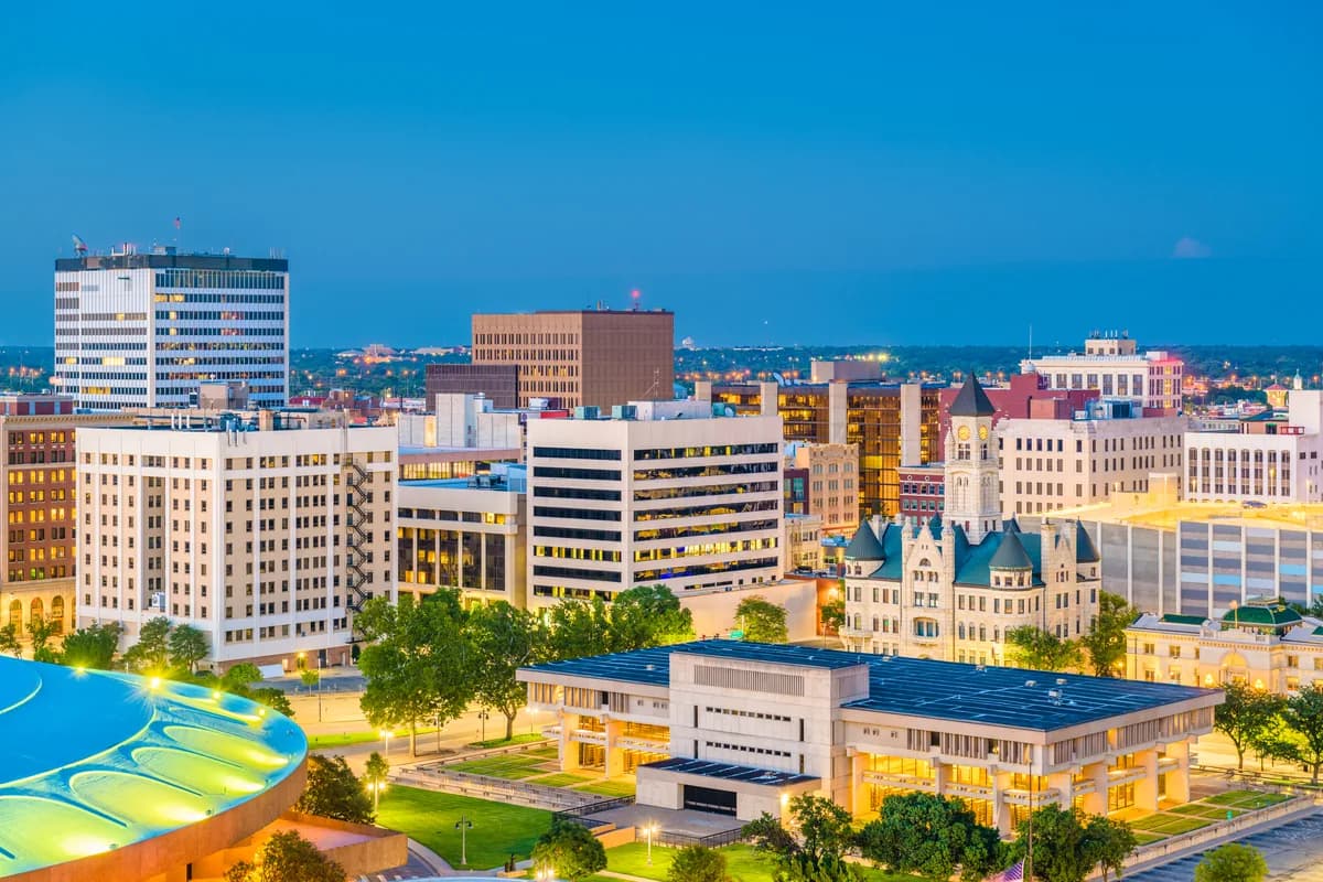The Wichita downtown skyline