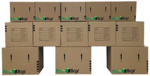 EcoBox moving kit with cardboard boxes and packing supplies